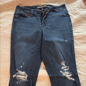 Vanilla Star Blue Skinny Jeans with Distressed Details